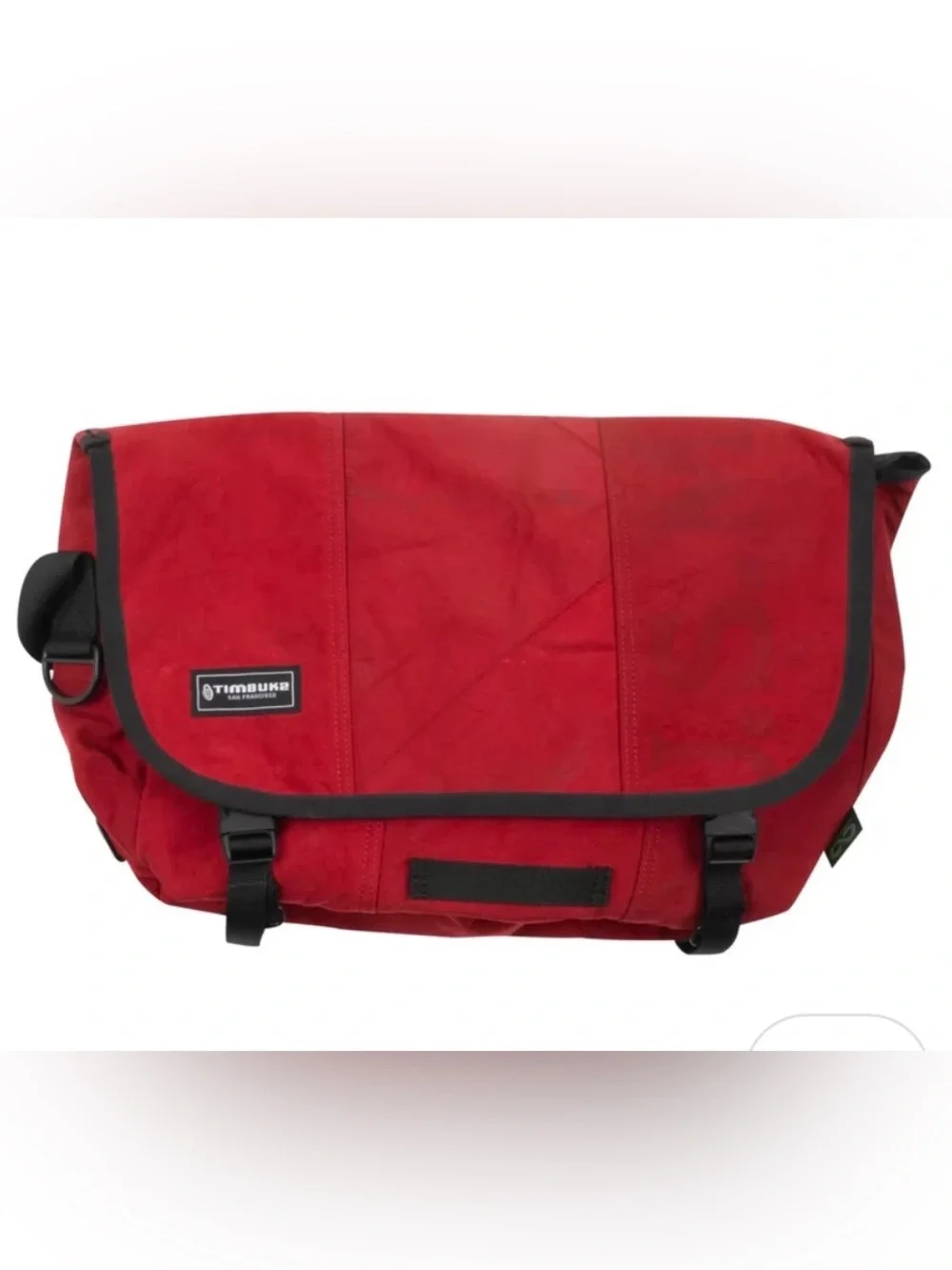 Timbukt2 Red Nylon Teracycle Messenger Bag Crossbody Laptop Bag
